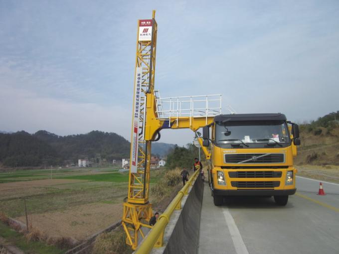 ชานชาลาประเภทการตรวจสอบสะพานตัวถังรถบรรทุก VOLVO 8x4 309KW (420HP)